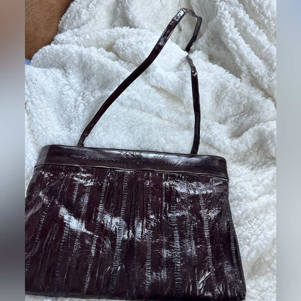 Genuine Eel skin Vintage clutch/shoulderbag - Picture 7 of 7